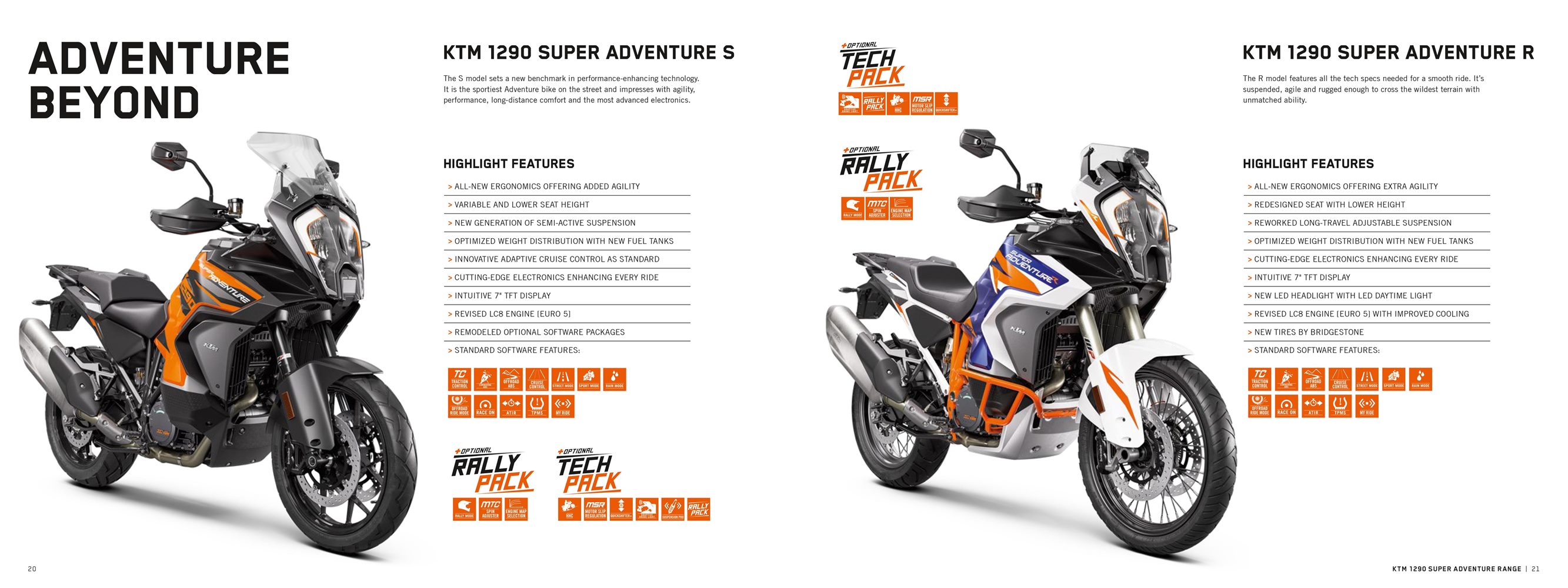KTM (Super) Adventure 1290 S, 1290 R, 890 R, 890 R Rally a 390 ideál na KTM World Adventure Week 2021